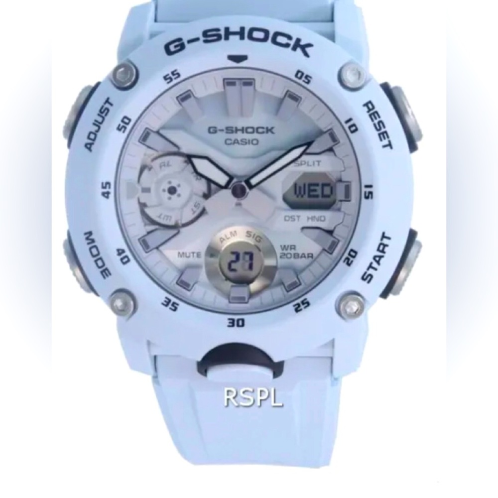 Casio G-Shock Carbon Core Guard Analog Digital Quartz GA-2000S-7A GA2000S-7 200M